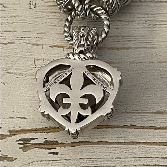 Judith Ripka Smokey Quartz Heart Enhancer Silk Cord Necklace - Picture 6 of 8